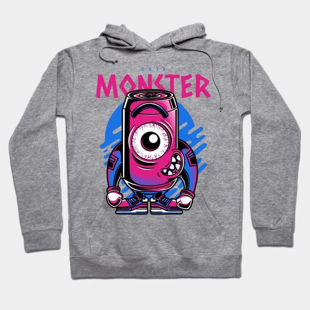 urban-styled-t-shirt-design-template-featuring-a-one-eyed-monster Hoodie by Falameurei